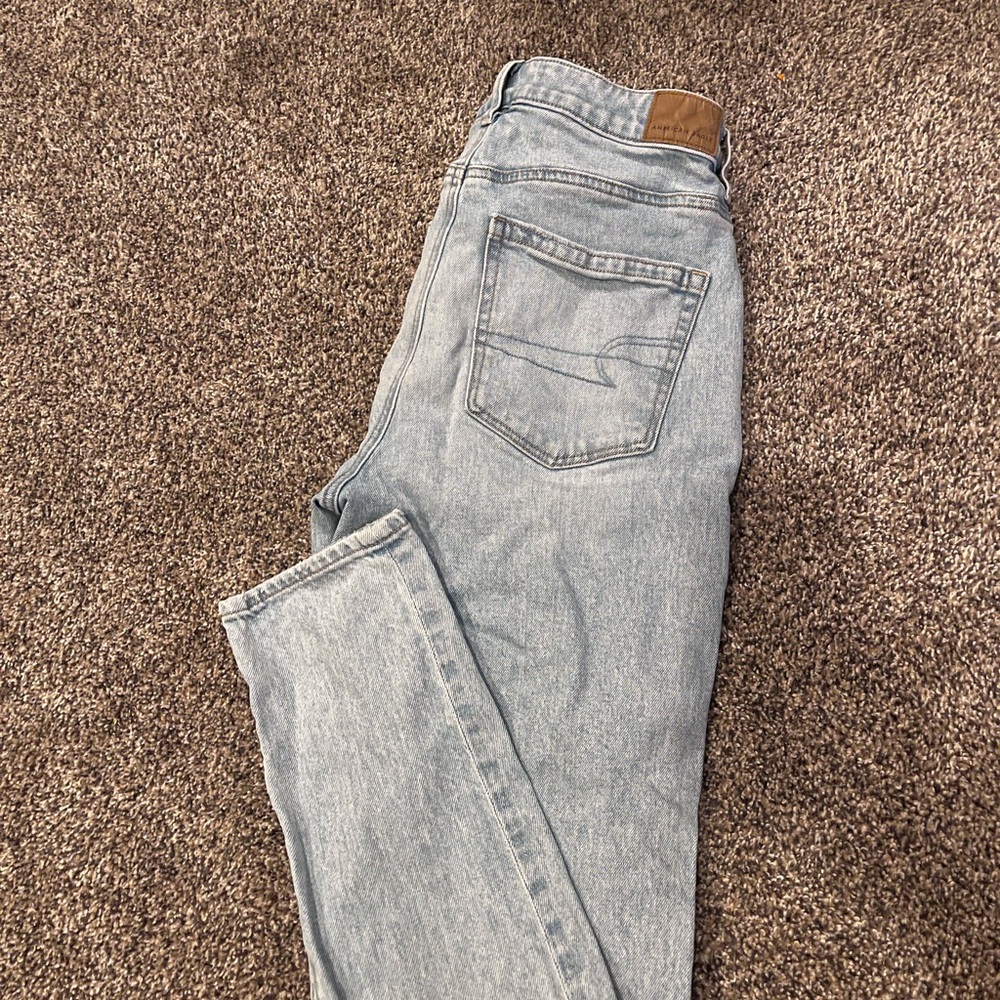 American Eagle Outfitters Light Wash Straight Leg Jeans